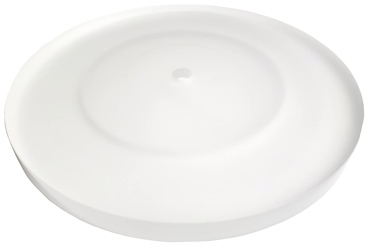 SUPREMETECH acrylic platter front profile showing clean surface and improved aesthetics
