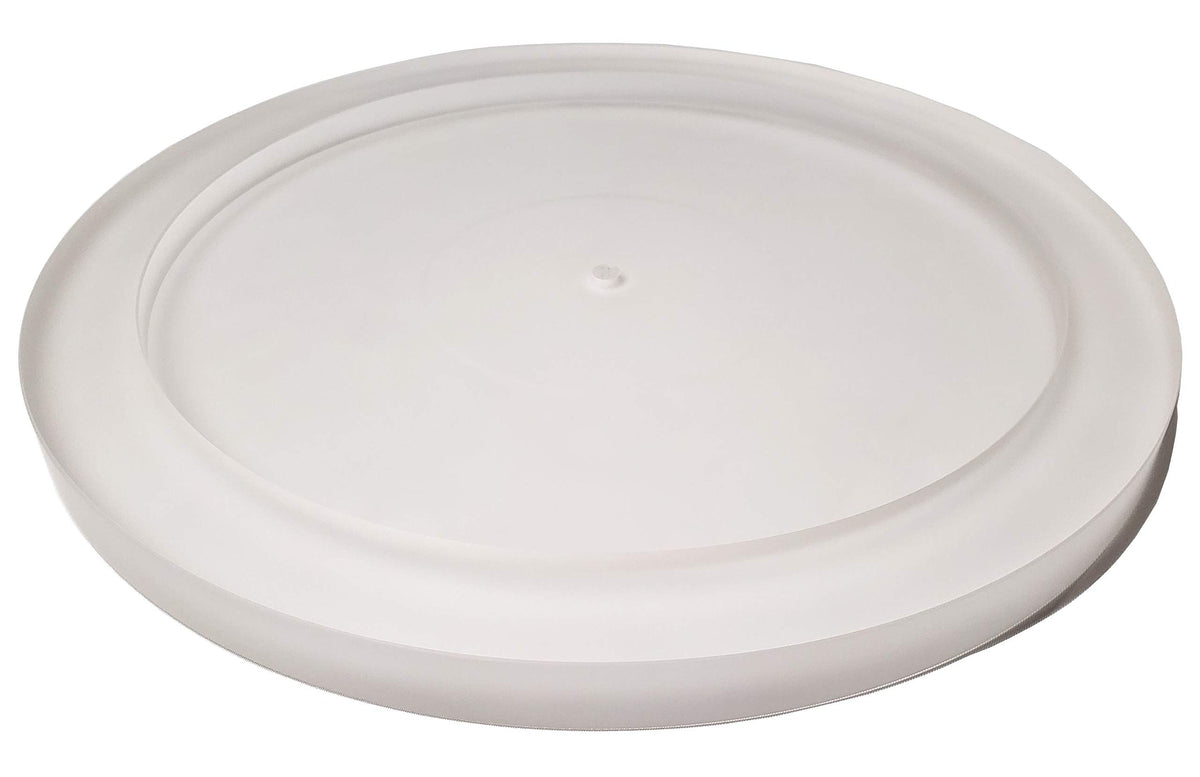 SUPREMETECH acrylic platter side profile emphasizes mass for improved rotational inertia