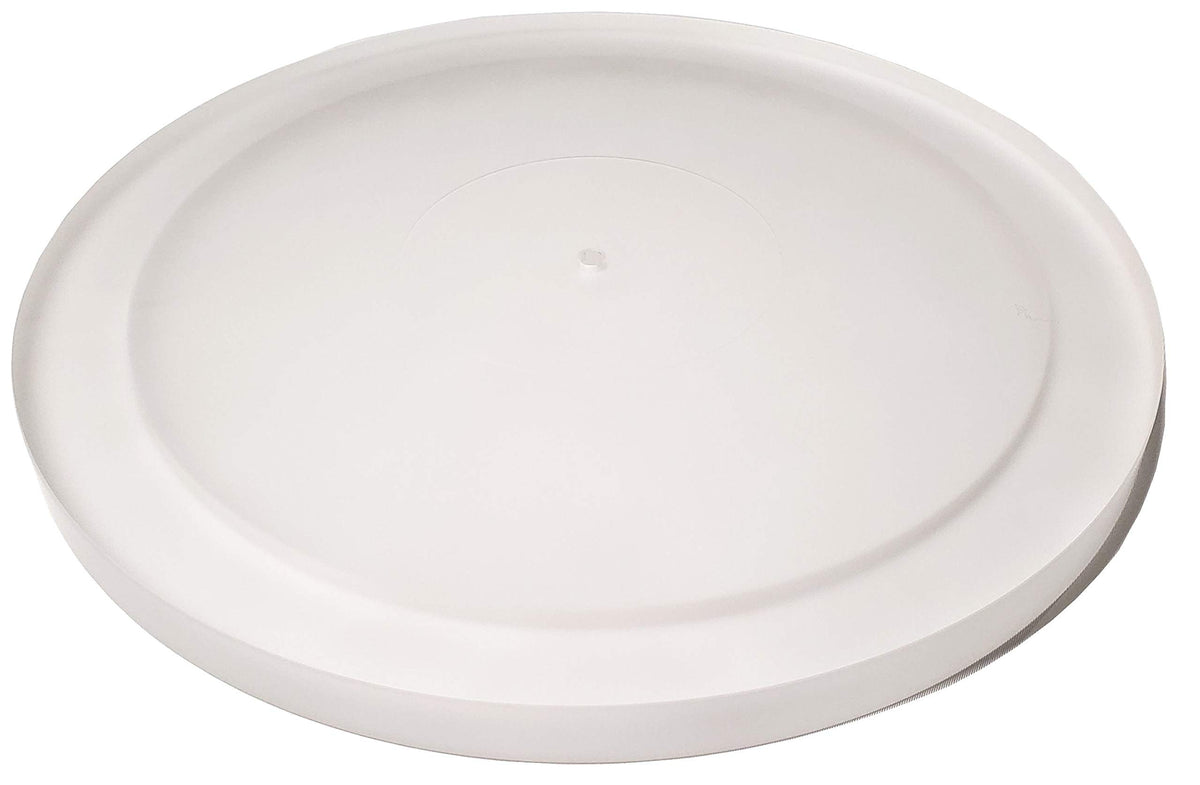 SUPREMETECH acrylic platter top view highlights dense construction for reduced wow