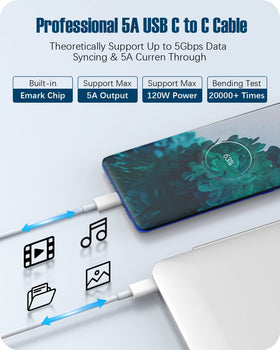 Suprspc label and specs closeup, showing 120W output and safety certifications