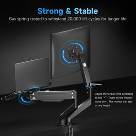 Suptek detachable mounting plates adapt to 75x75 or 100x100 patterns.