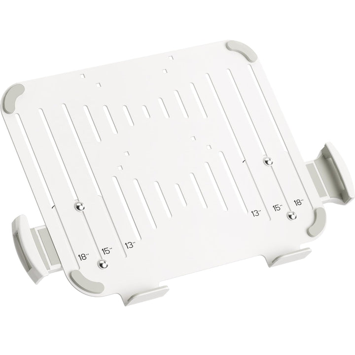 suptek front view laptop tray showing clean mount for clear desk
