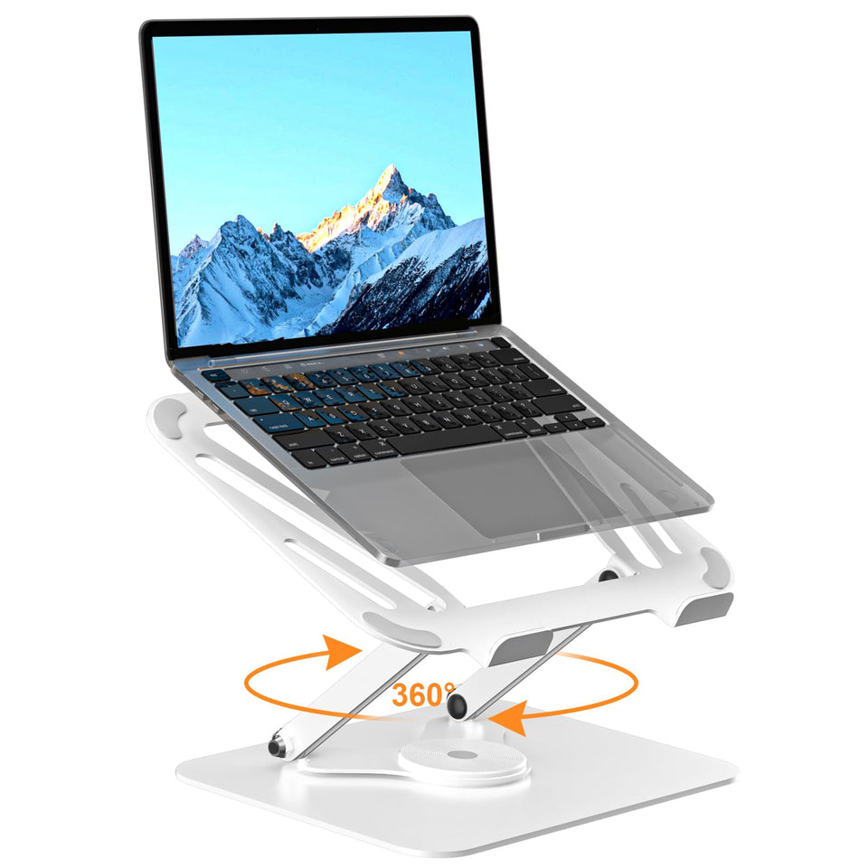 Suptek laptop stand foldable portable design for easy storage and travel