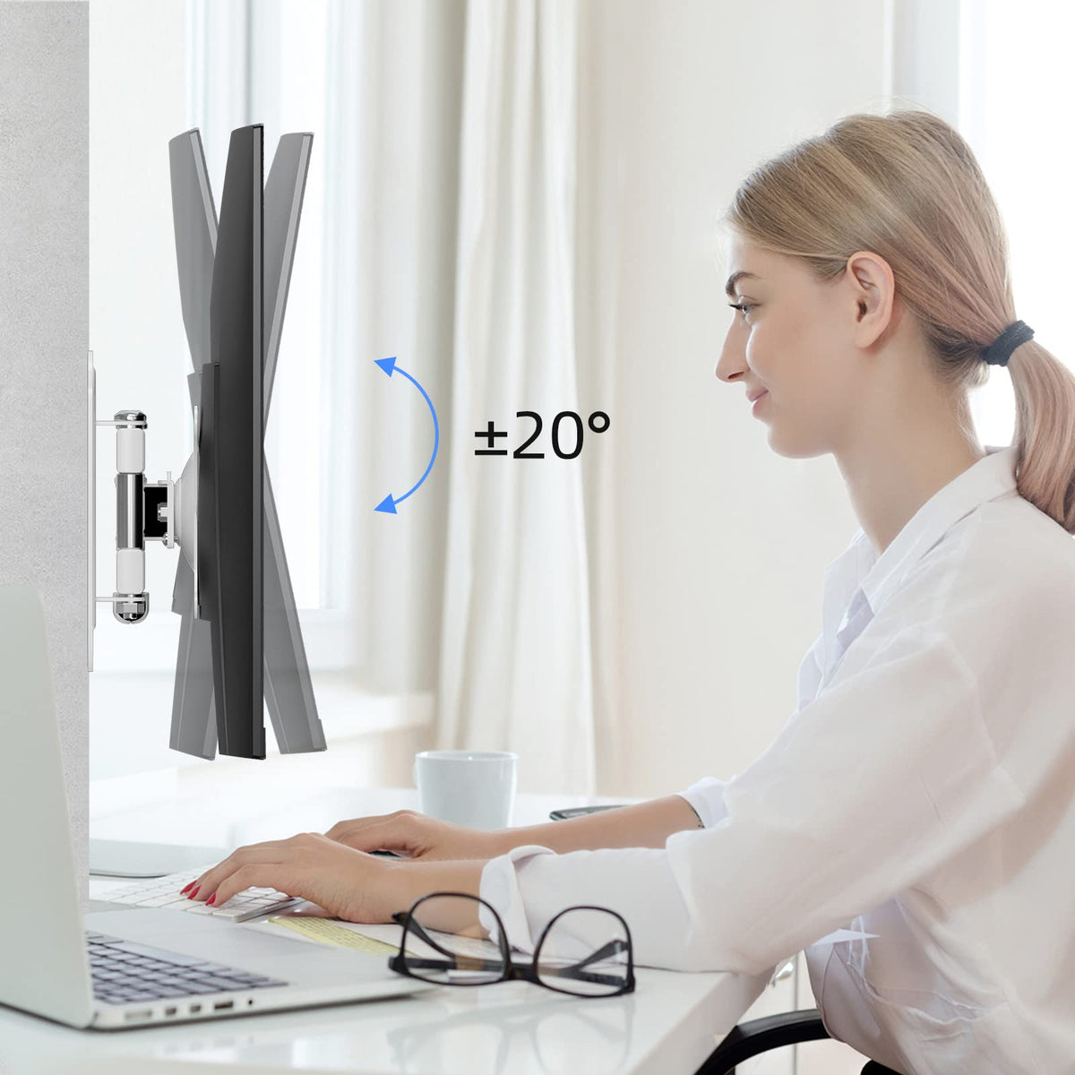 Suptek MA2720W extension highlights slim profile keeping TV close to the wall