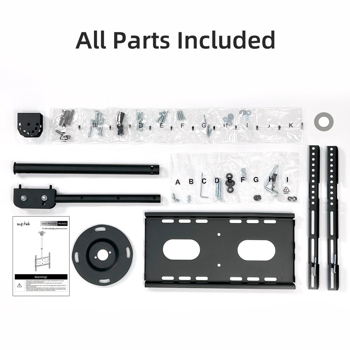 Suptek MC4602 packaging includes installation kit and user manual