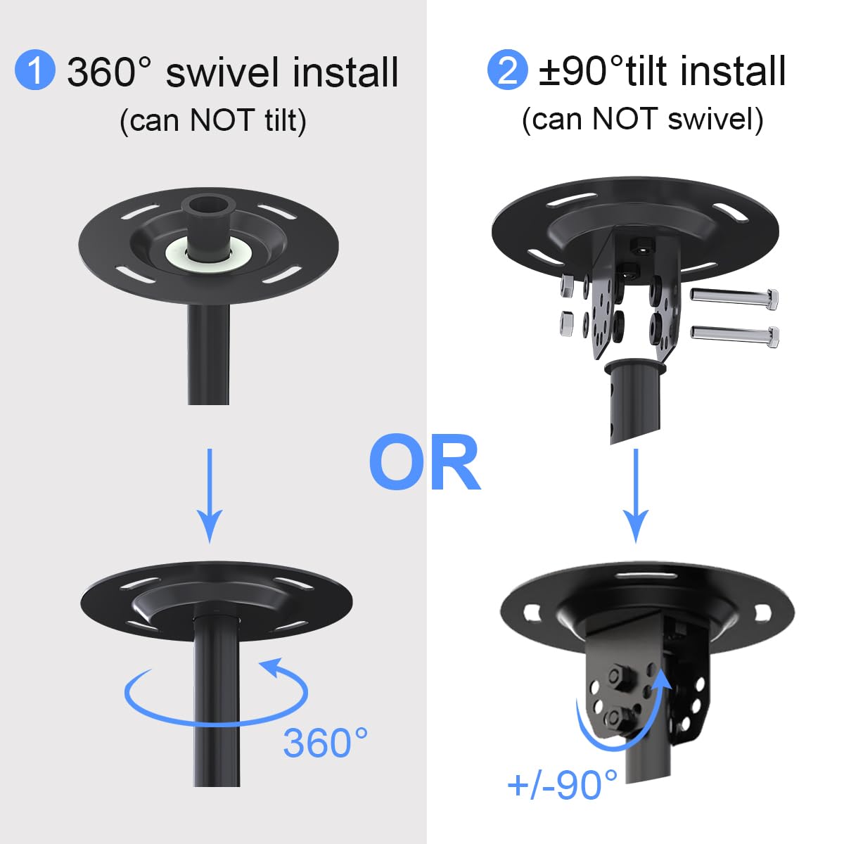 Suptek MC4602 supports up to 100 lbs for durable mounting