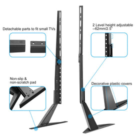 suptek next to ruler scale showing size compatibility for 22 to 65 inch TVs
