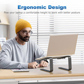 suptek with laptop on stand improving screen angle benefit