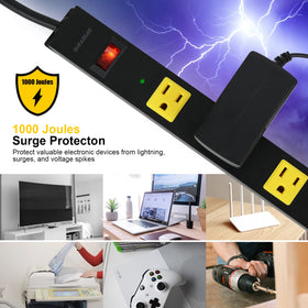 SURAIELEC 45-degree flat plug fits tight behind furniture