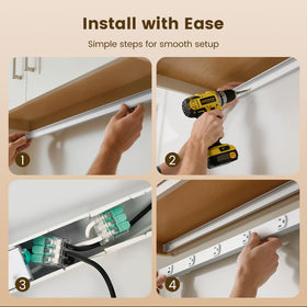 SURAIELEC ETL listed under-cabinet power strip for safe use