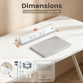 SURAIELEC ETL-listed power strip for reliable kitchen or workshop use