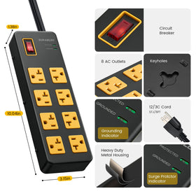 SURAIELEC workshop setup showing flexible power access in a garage or kitchen.