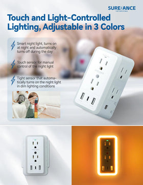 SUREANCE USB ports enable quick charging for devices
