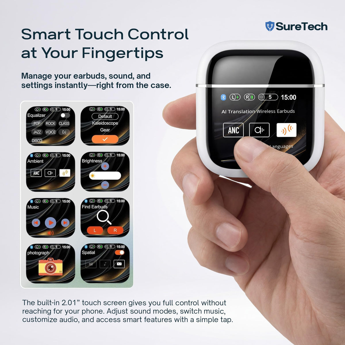 SureTech three silicone tip sizes showing fit customization benefit