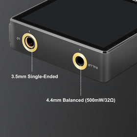 Surfans F20 Pro 4.4mm balanced output for powerful headphone drive.