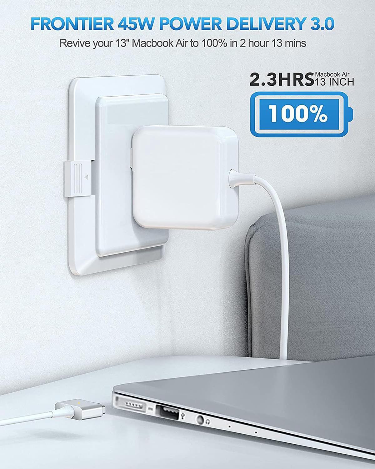 SURGKET full cable beside ruler showing length for flexible workspace placement
