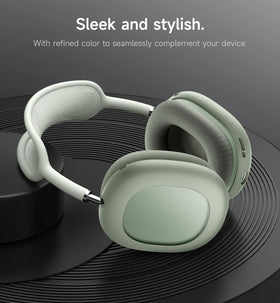 SURITCH AirPods Max cyan case cover with dual-layer tape pattern for standout style