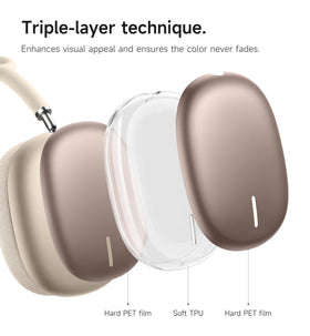 SURITCH hands holding headphones to show slim profile and scale