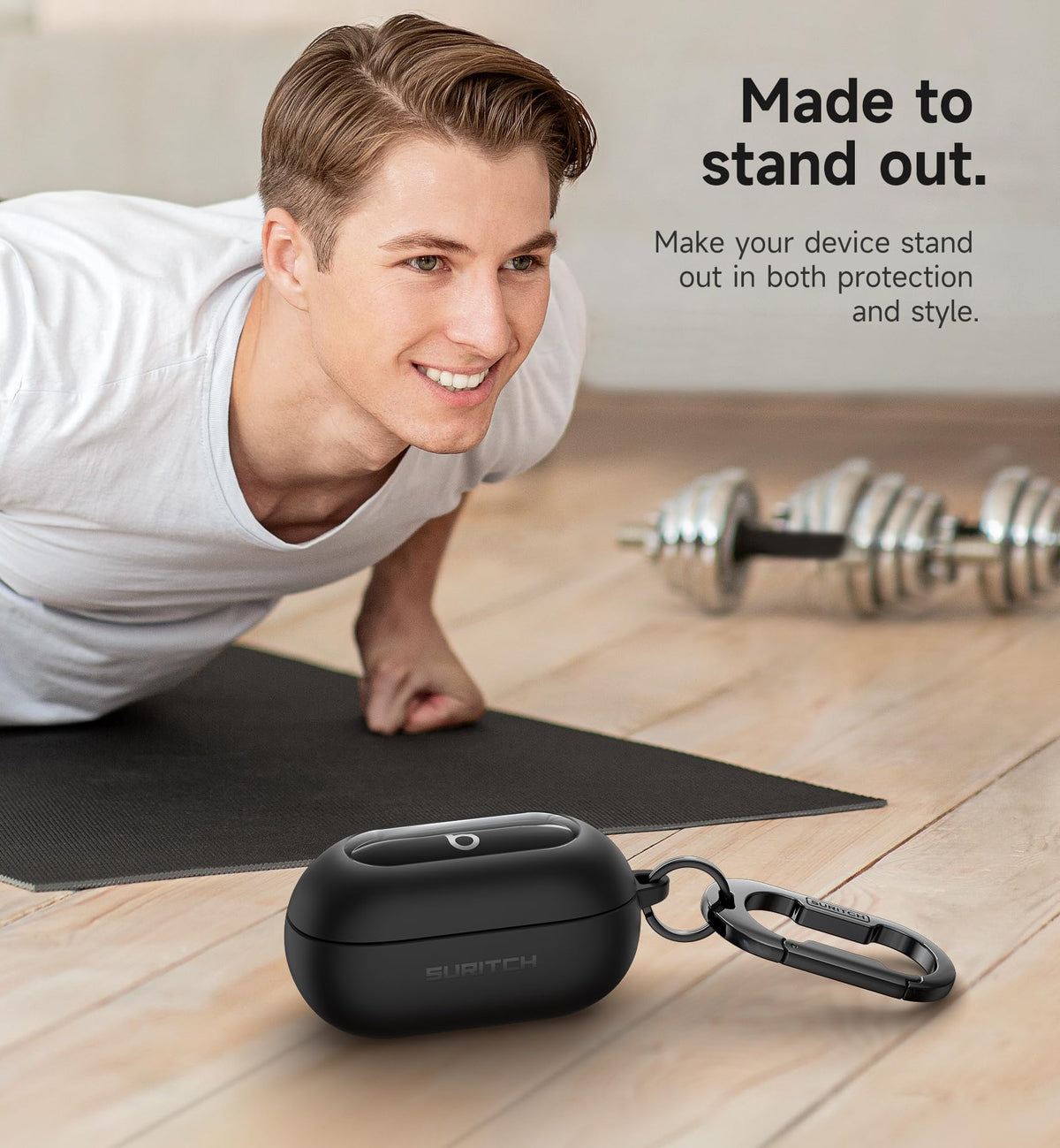 Cleaning kit included with SURITCH Beats Solo Buds case