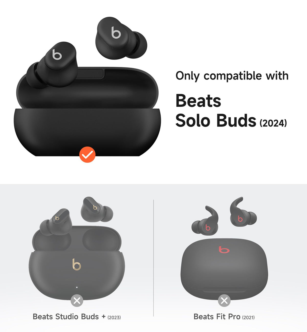 SURITCH Beats Solo Buds case side hinge showcases compact design