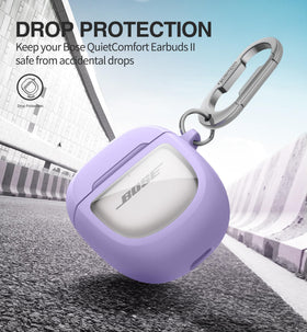 Suritch Bose Ultra case with carabiner for secure on-the-go carrying.
