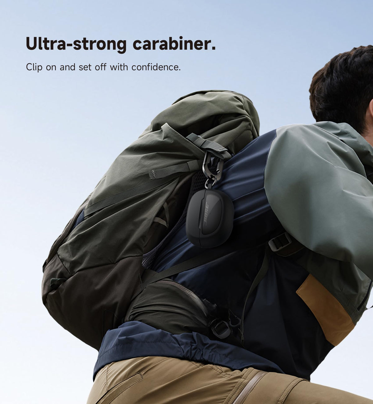 Premium adhesive strips keep the SURITCH case securely attached for stability.