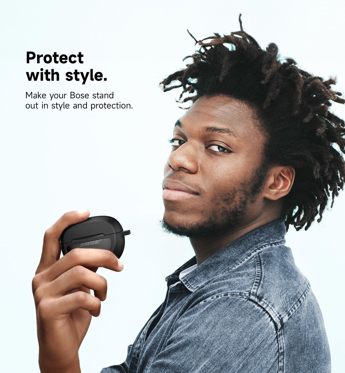 Dust-resistant finish helps keep your charging case ready for travel.