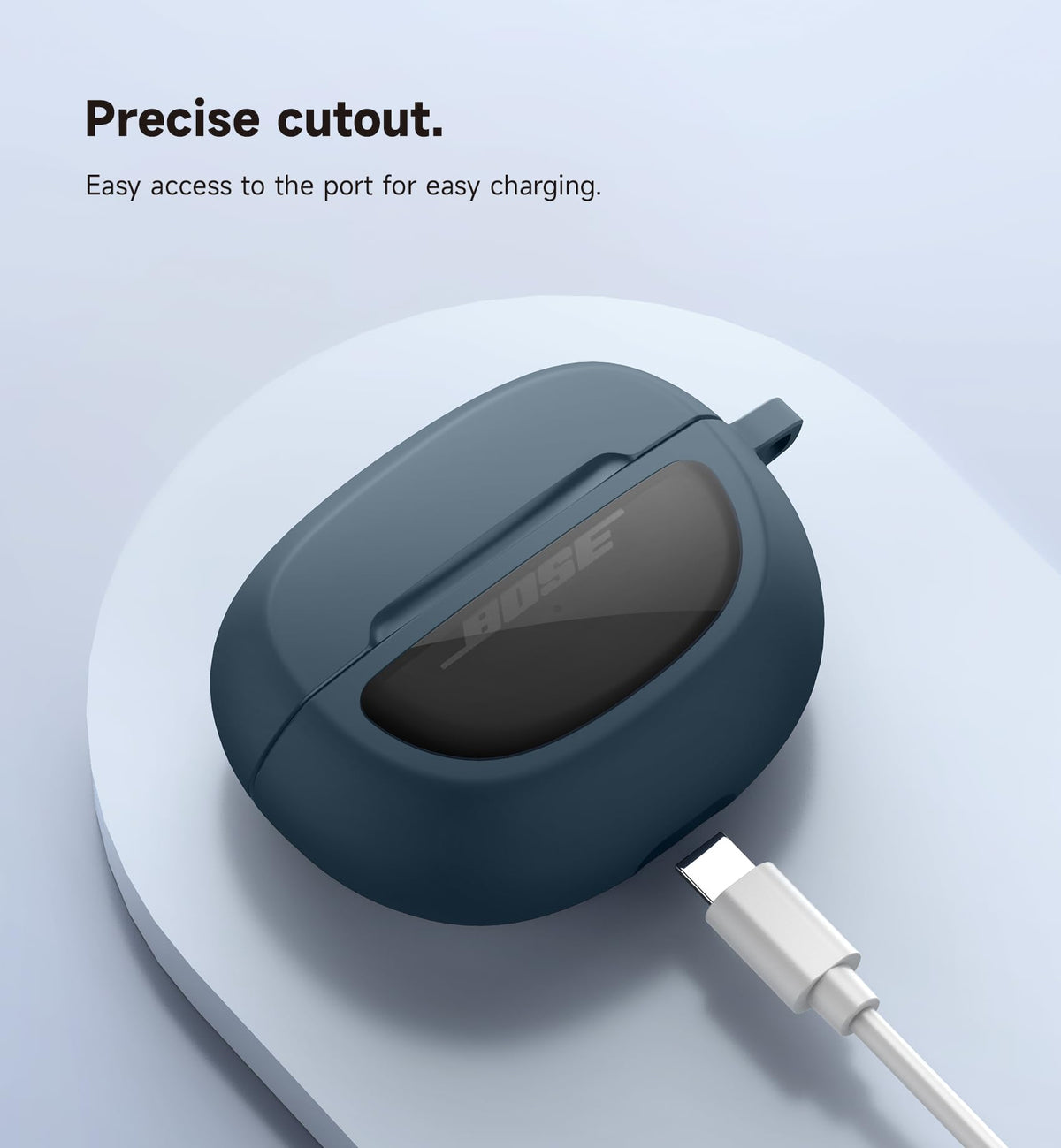 SURITCH navy textured surface guards against scratches while maintaining style
