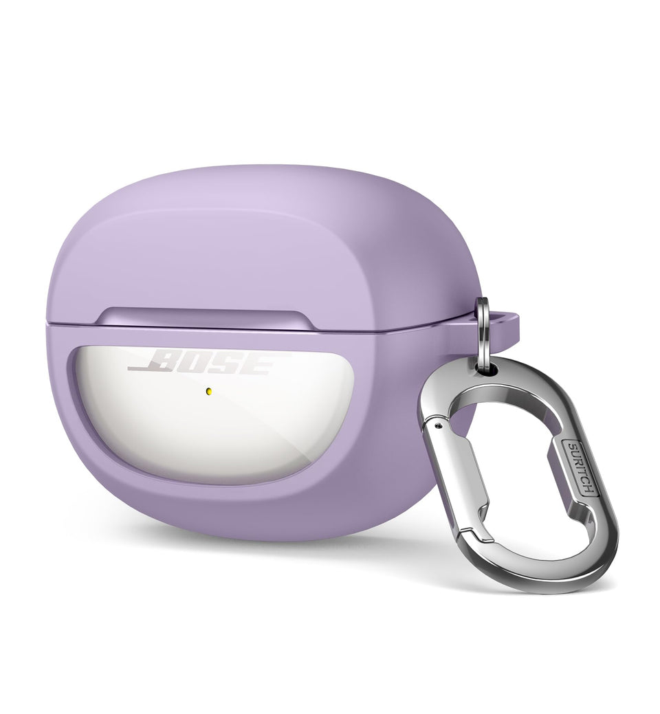 SURITCH Bose Ultra Open case purple side view showing slim protection.
