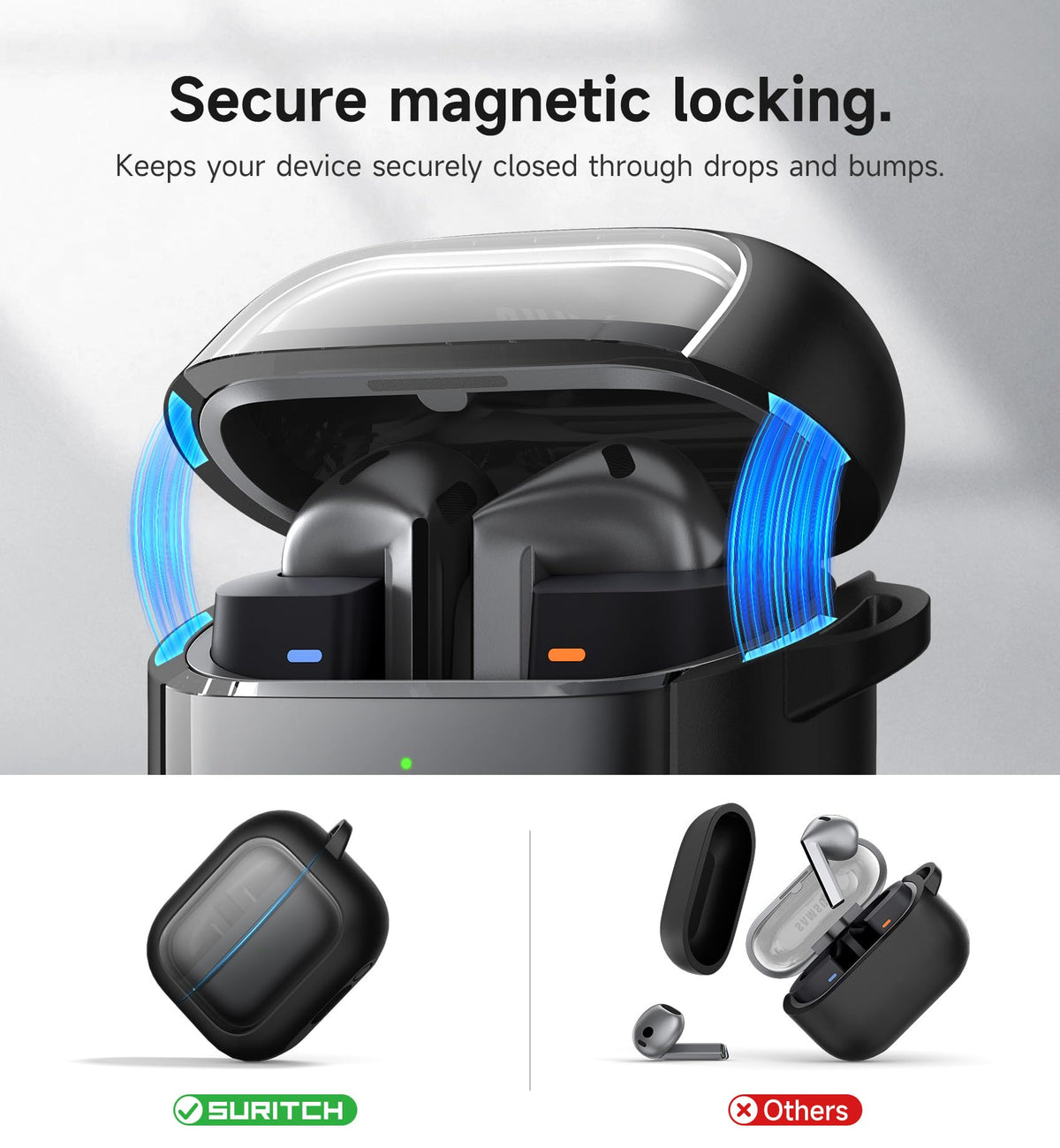 SURITCH Buds3 Pro case features PC window to show color