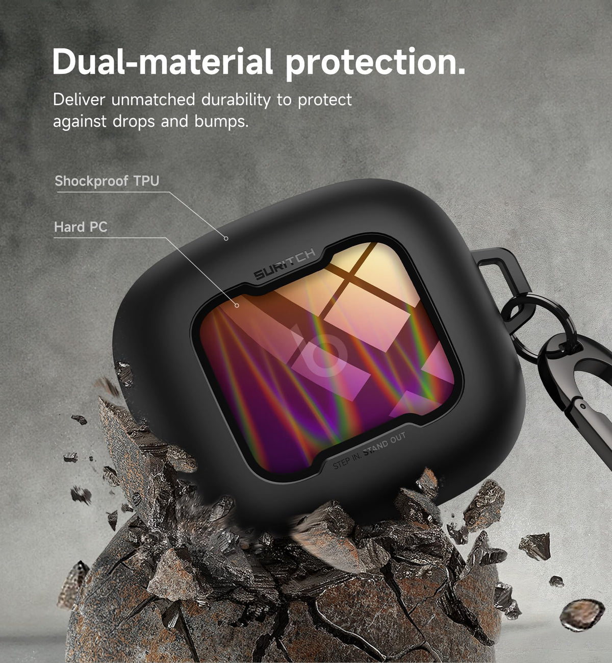 SURITCH case opened to reveal secure magnetic lock and easy access