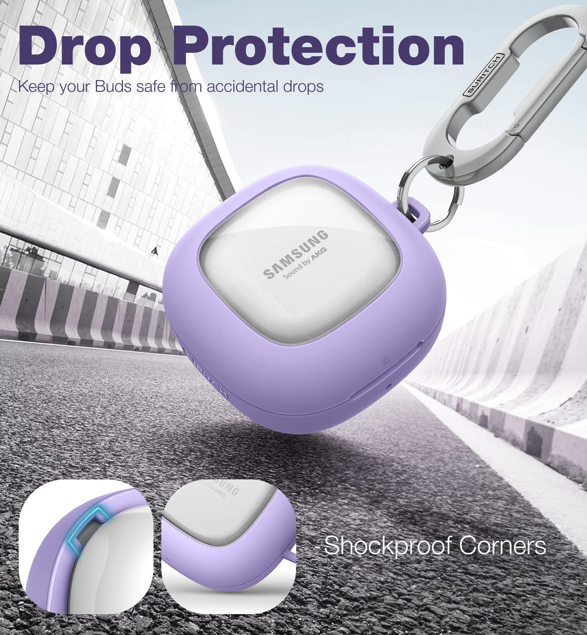 SURITCH closeup TPU texture highlighting grip and soft-touch comfort