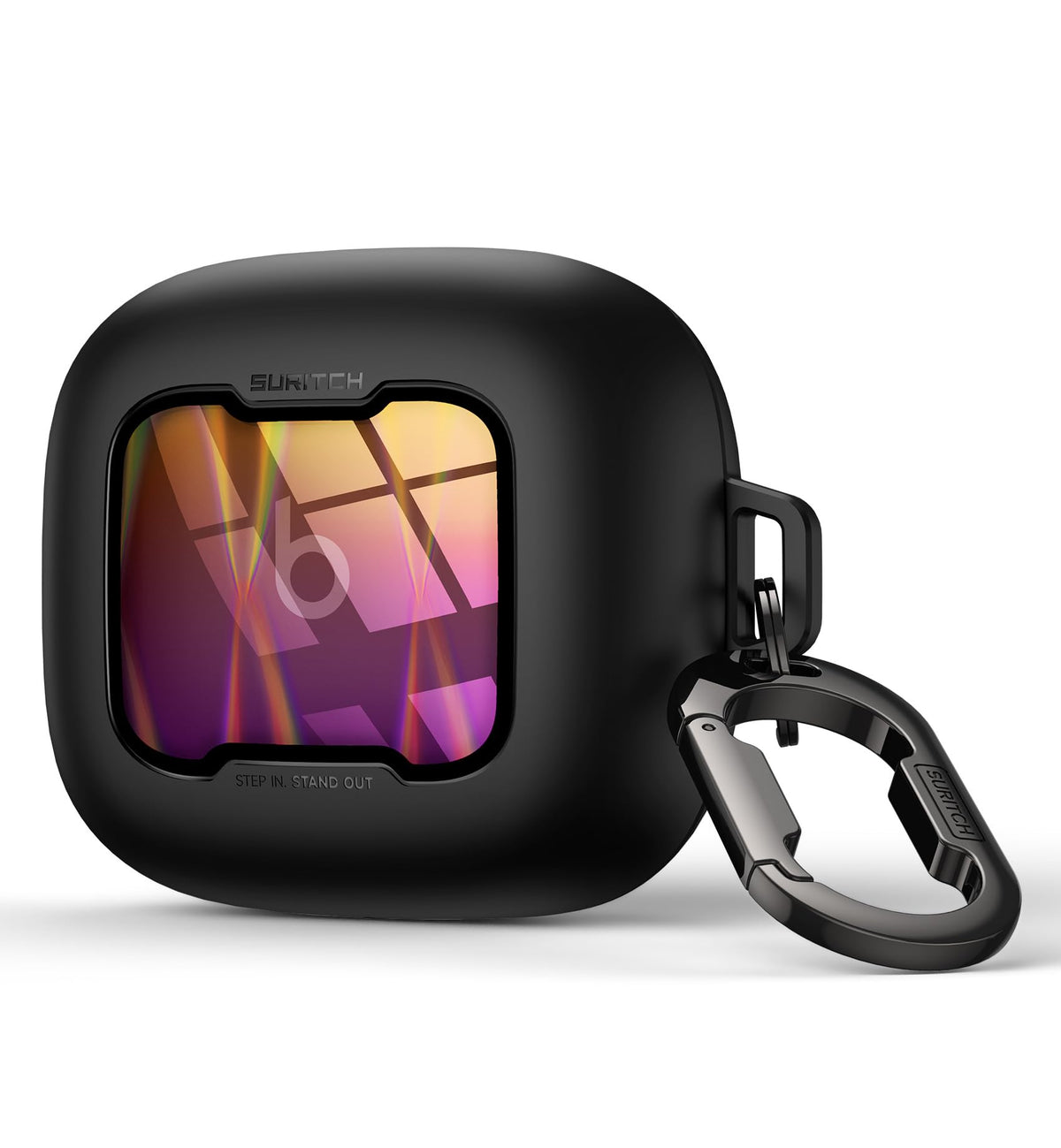 SURITCH front view with iridescent sparkle highlighting stylish protection