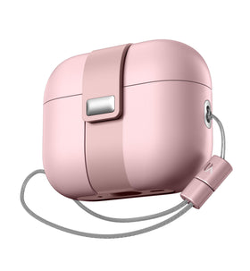 SURITCH front view of pink case showing elegant finish and protective shape