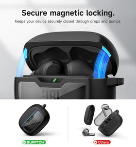 SURITCH case with carabiner enables easy attachment for JBL Vibe Beam