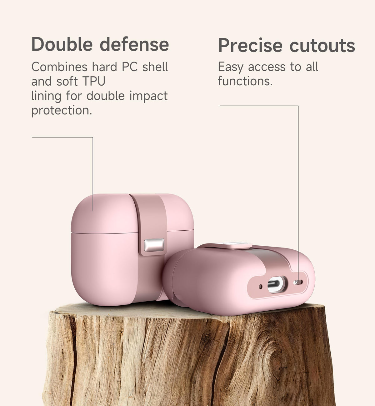 SURITCH open case revealing soft inner lining and secure hold for earbuds
