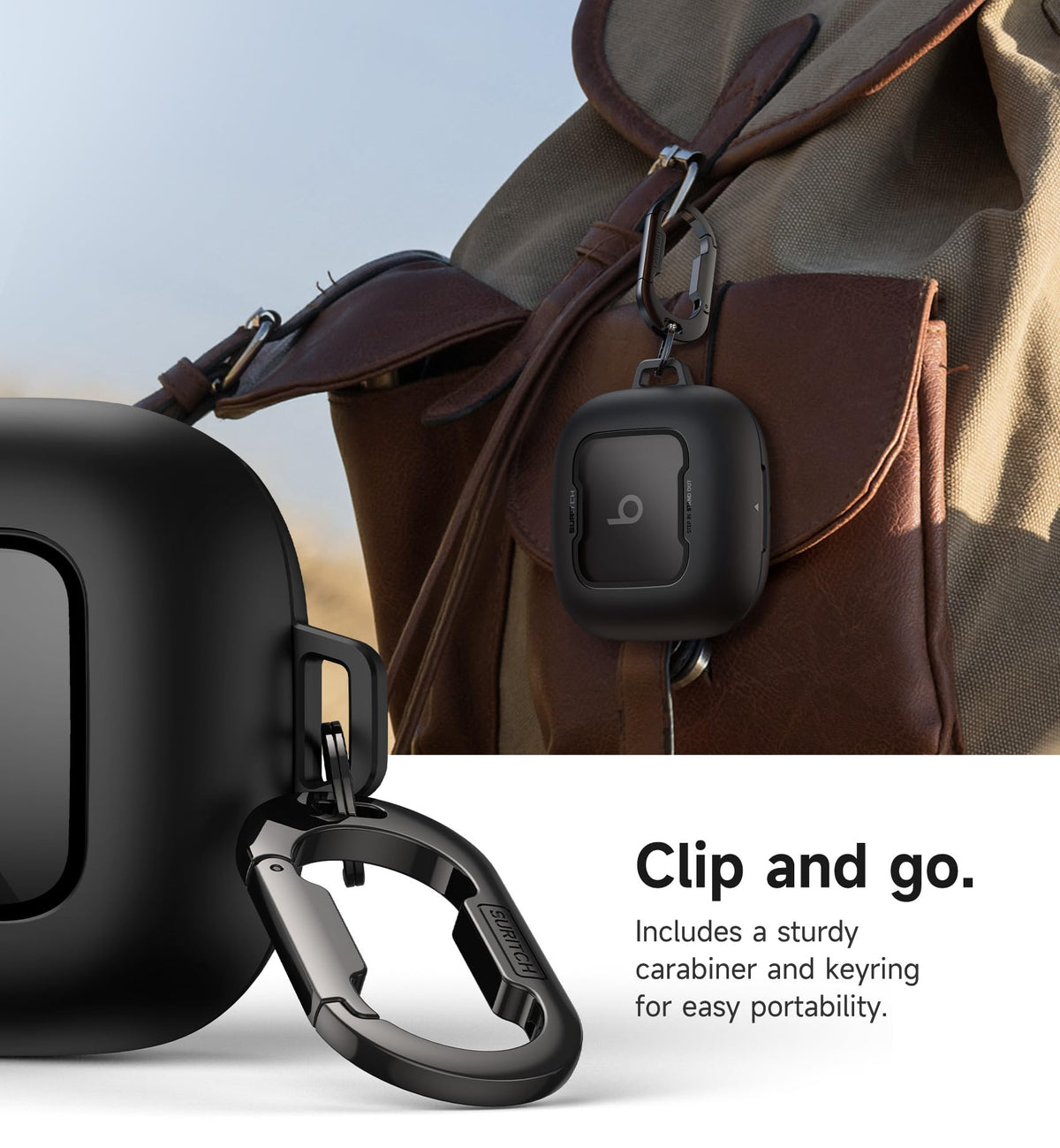Precise port cutouts allow charging without removing the case