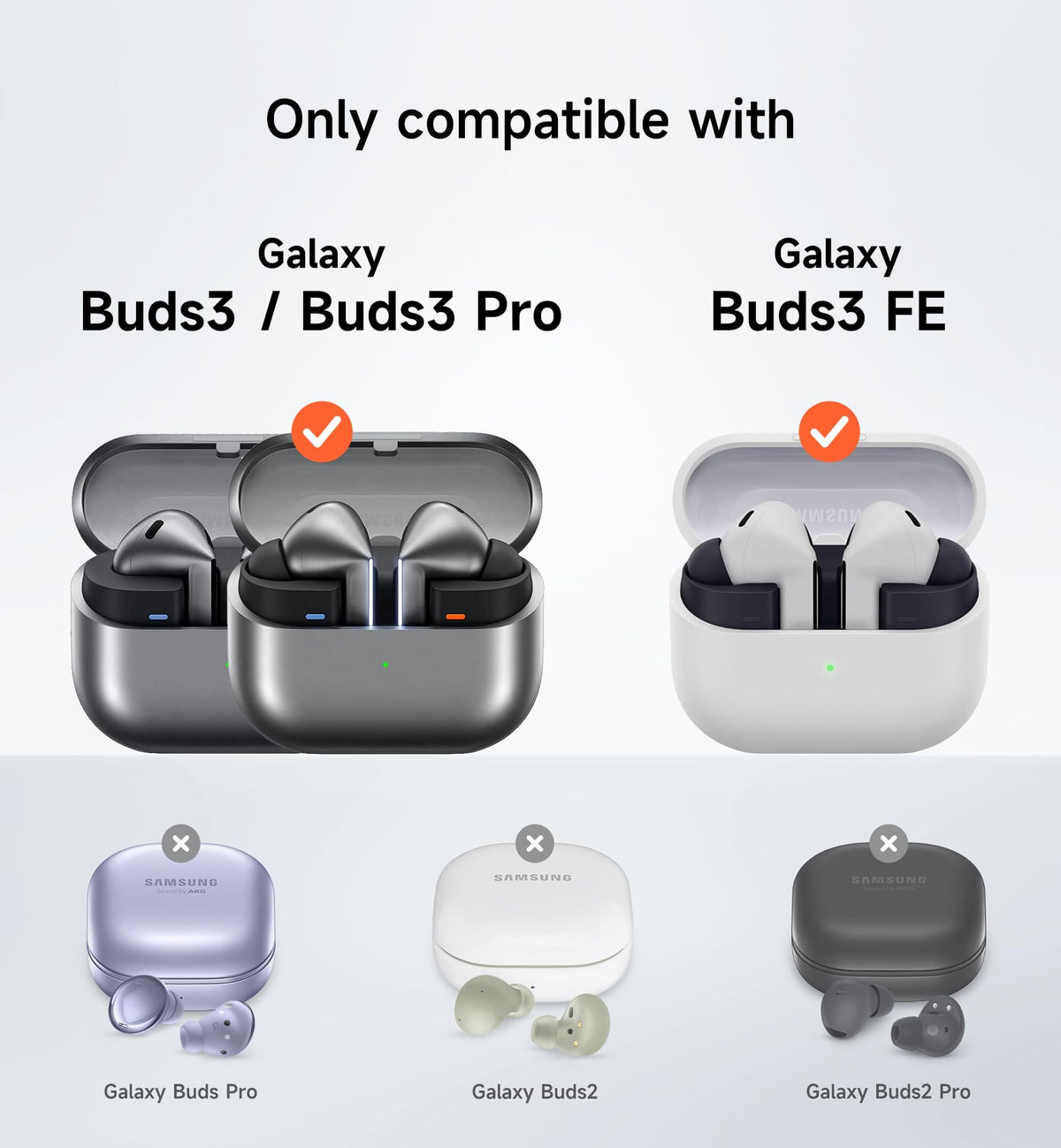 SURITCH Galaxy Buds 3 case side profile showing slim, protective build