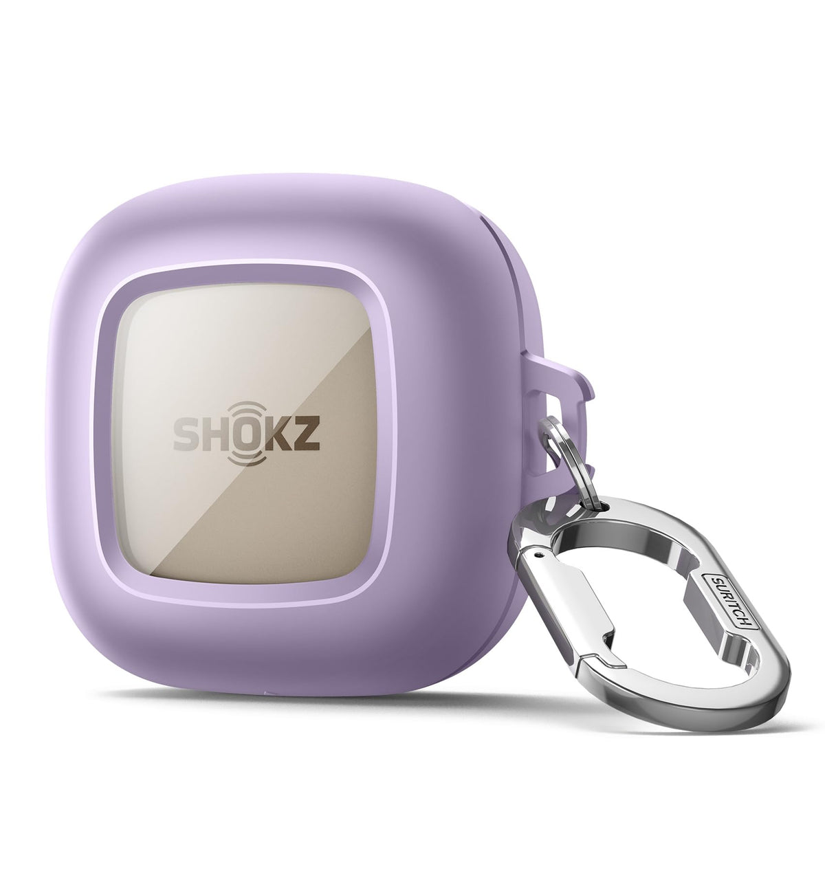 SURITCH Shokz OpenFit case cover front view with magnetic lid for secure protection.