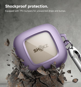 SURITCH Shokz OpenFit case port access cutout for charging while protected.