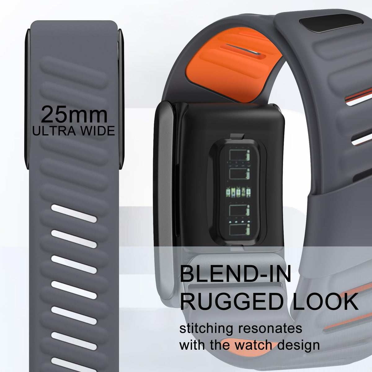 surundo band submerged in water, shows waterproof durability