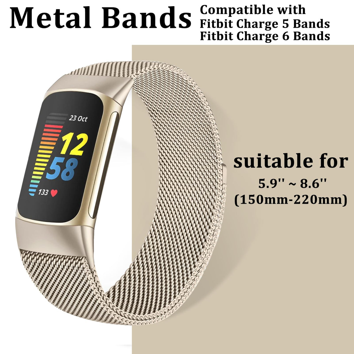 Surundo breathable slim design band keeps wrist comfortable for daily wear and workouts.