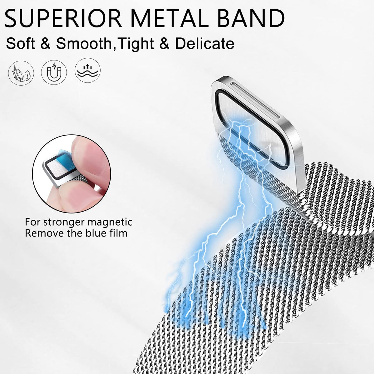 Surundo Charge 6 band on wrist demonstrating comfortable fit and breathability.