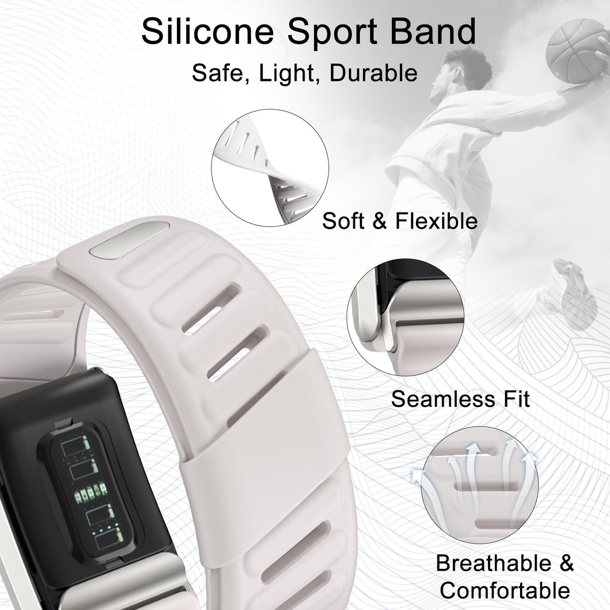 surundo close-up of silicone texture highlighting soft breathable comfort