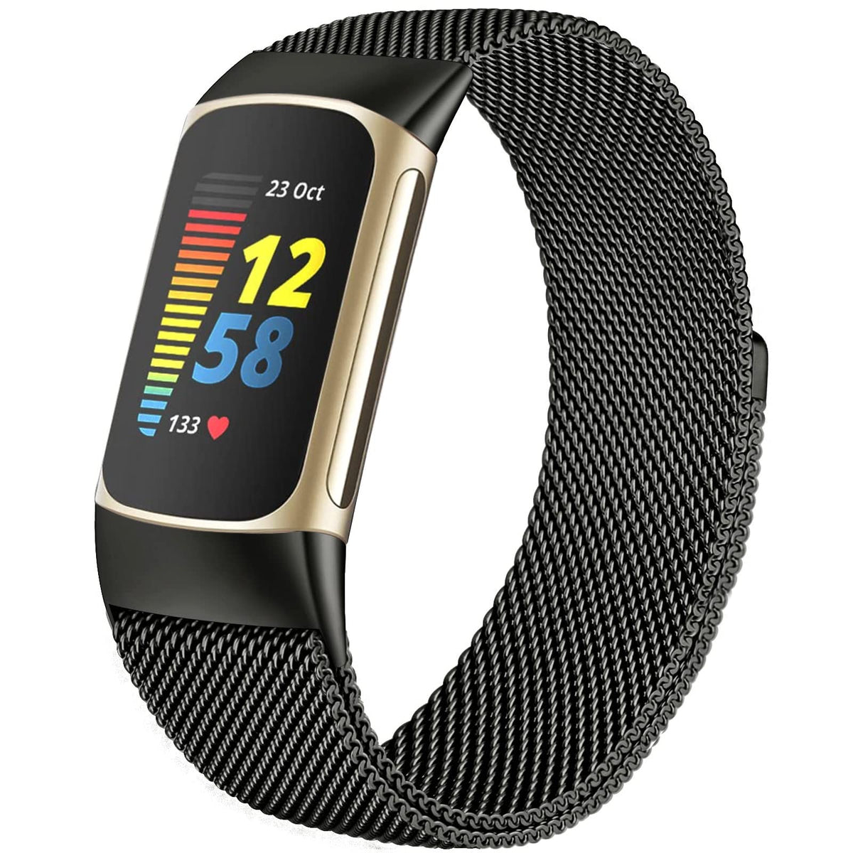 Surundo metal mesh loop band for Fitbit Charge 6, sleek daily wear.