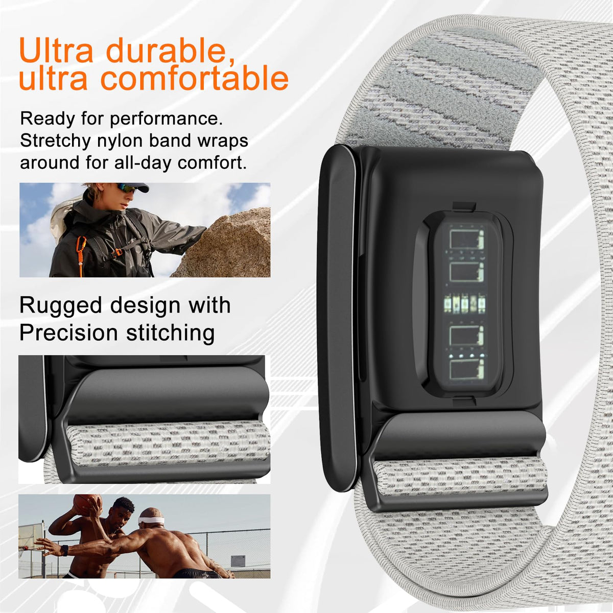 surundo on wrist while running, secure fit and sweat-resistant comfort