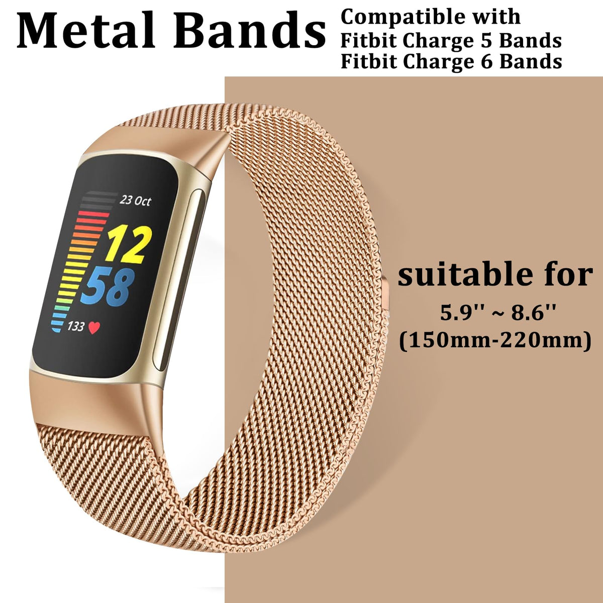 Surundo stainless steel woven mesh band exudes durability and a refined texture.