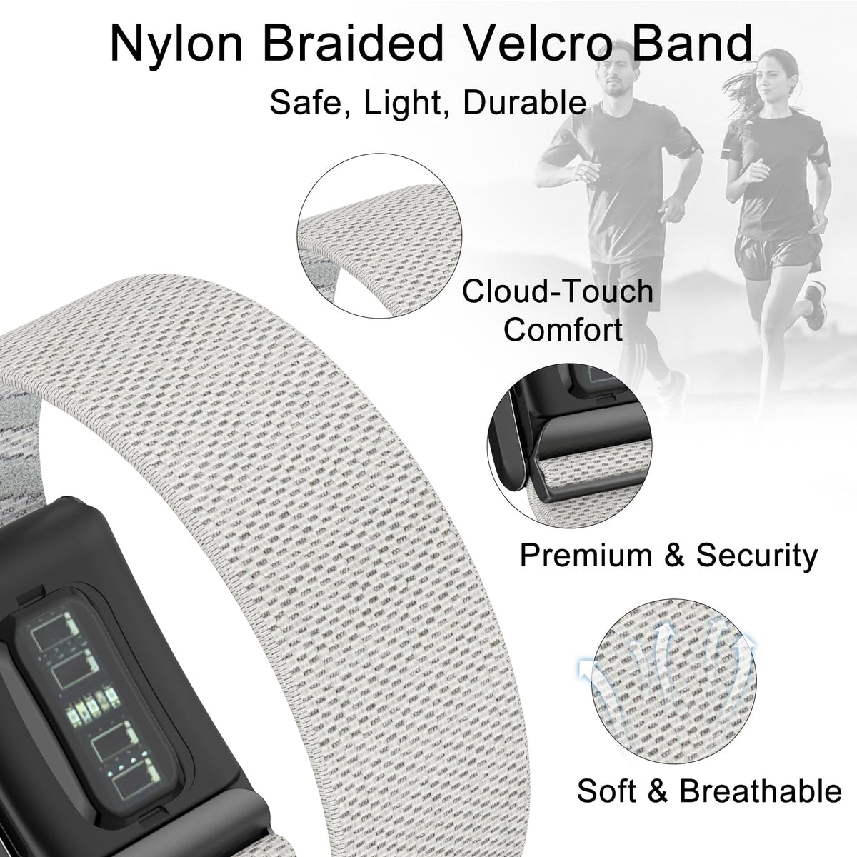 surundo close-up of nylon weave texture, breathable and durable material