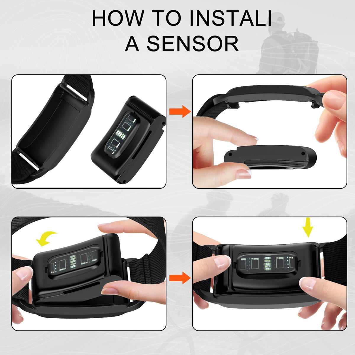 Surundo nylon strap for Whoop 4.0, easy tool-free installation.