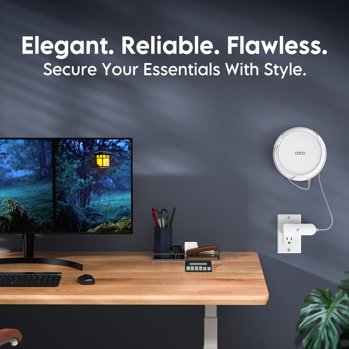 SURVADV lifestyle living room setup showing neat, professional appearance